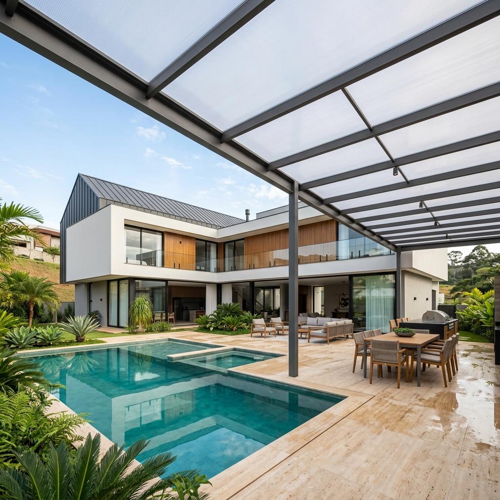 Cobertura residencial moderna